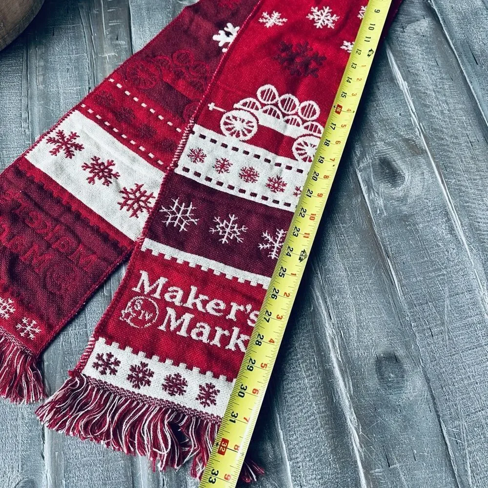 Maker’s Mark Bourbon Whisky Winter Holiday Scarf